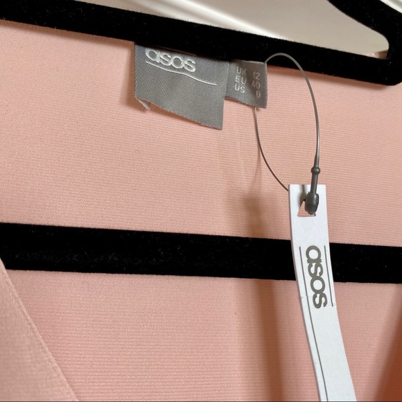 ASOS Wrap Dress In Crepe | Pink - Picture 2 of 5